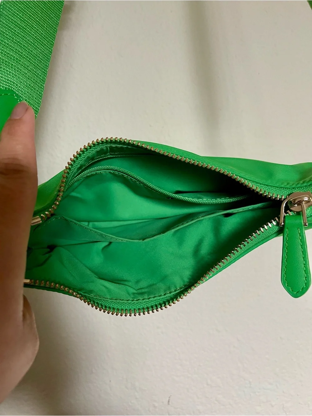 Kate Spade The Little Better Sam Nylon Small Shoulder Bag Crossbody Green